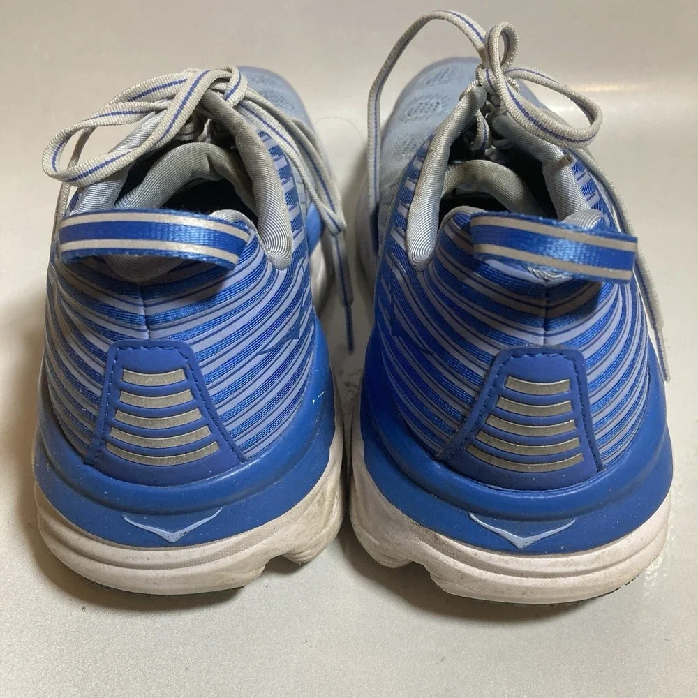 HOKA ONE ONE Bondi 6 Shoes Womens Size 10 Blue Running Mesh Road Sneakers